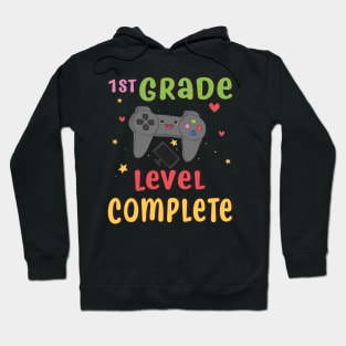 1st Grade Level Complete Video Gamer T-Shirt Graduation Gift Hoodie